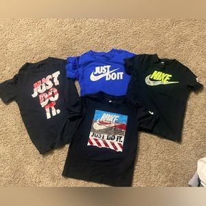 Nike short sleeve shirts size 6-7 boys